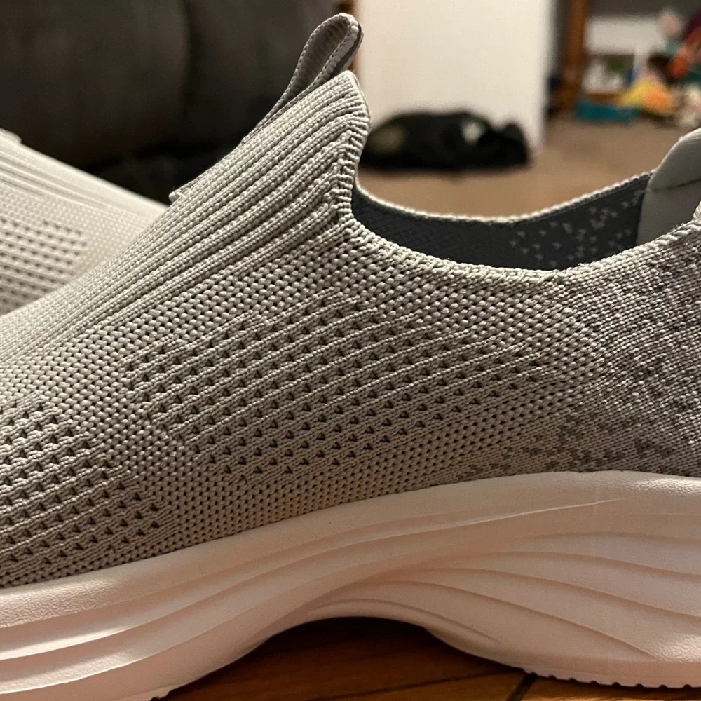 PolarPals Women's Gray‎ Slip On Knit Comfort Sneakers Size EU40/US 9.5 NWB